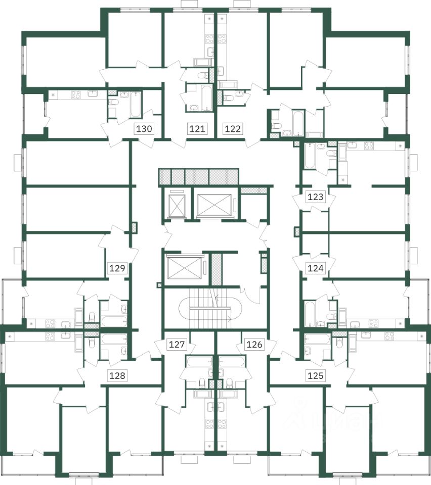 Продажа трехкомнатной квартиры 79м² Варшавское ш., 170Ек3, Москва, м.  Лесопарковая - база ЦИАН, объявление 303683881