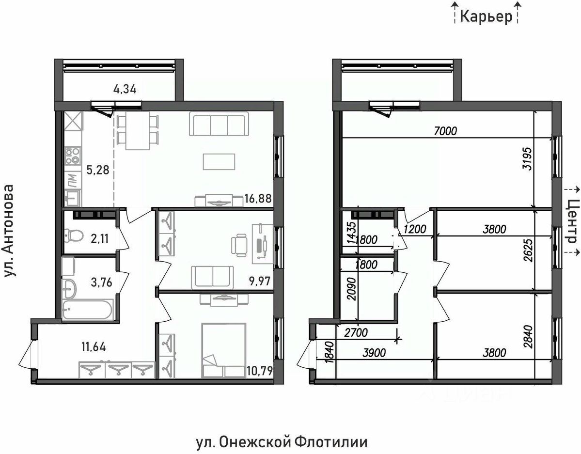 Купить 3-комнатную квартиру на 13 этаже в республике Карелия. Найдено 8  объявлений.