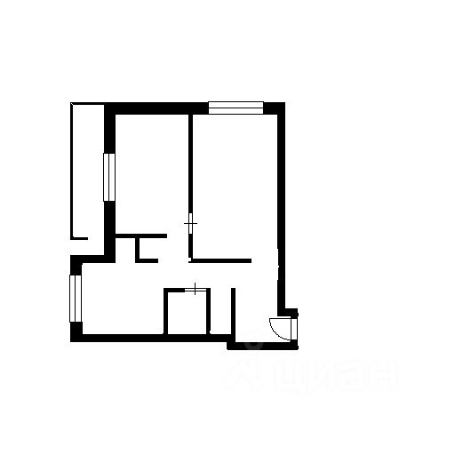 Планировка этой квартиры по данным Циан