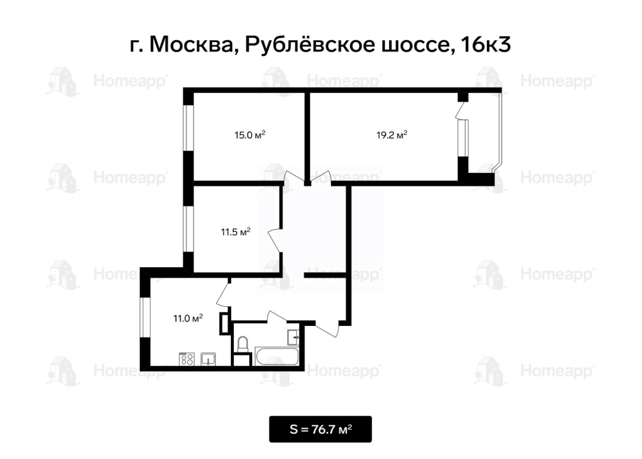 Купить квартиру на шоссе Рублевское в Москве, продажа квартир во вторичке и  первичке на Циан. Найдено 161 объявление