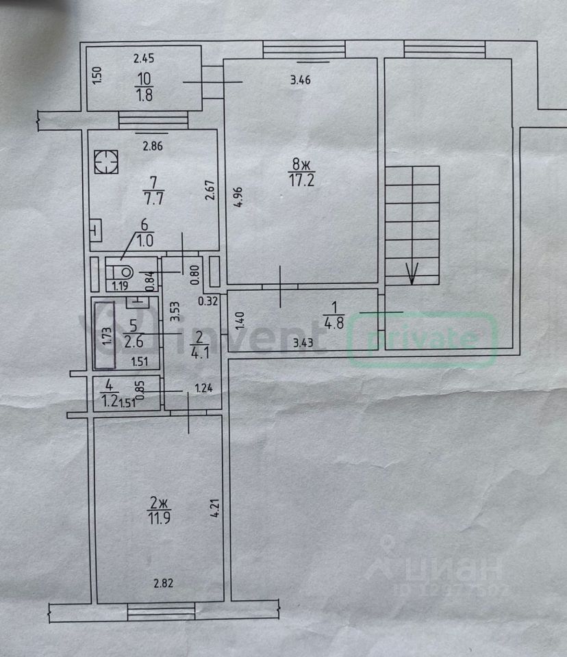 Купить квартиру на улице Калязинская в городе Калининград, продажа квартир  во вторичке и первичке на Циан. Найдено 1 объявление