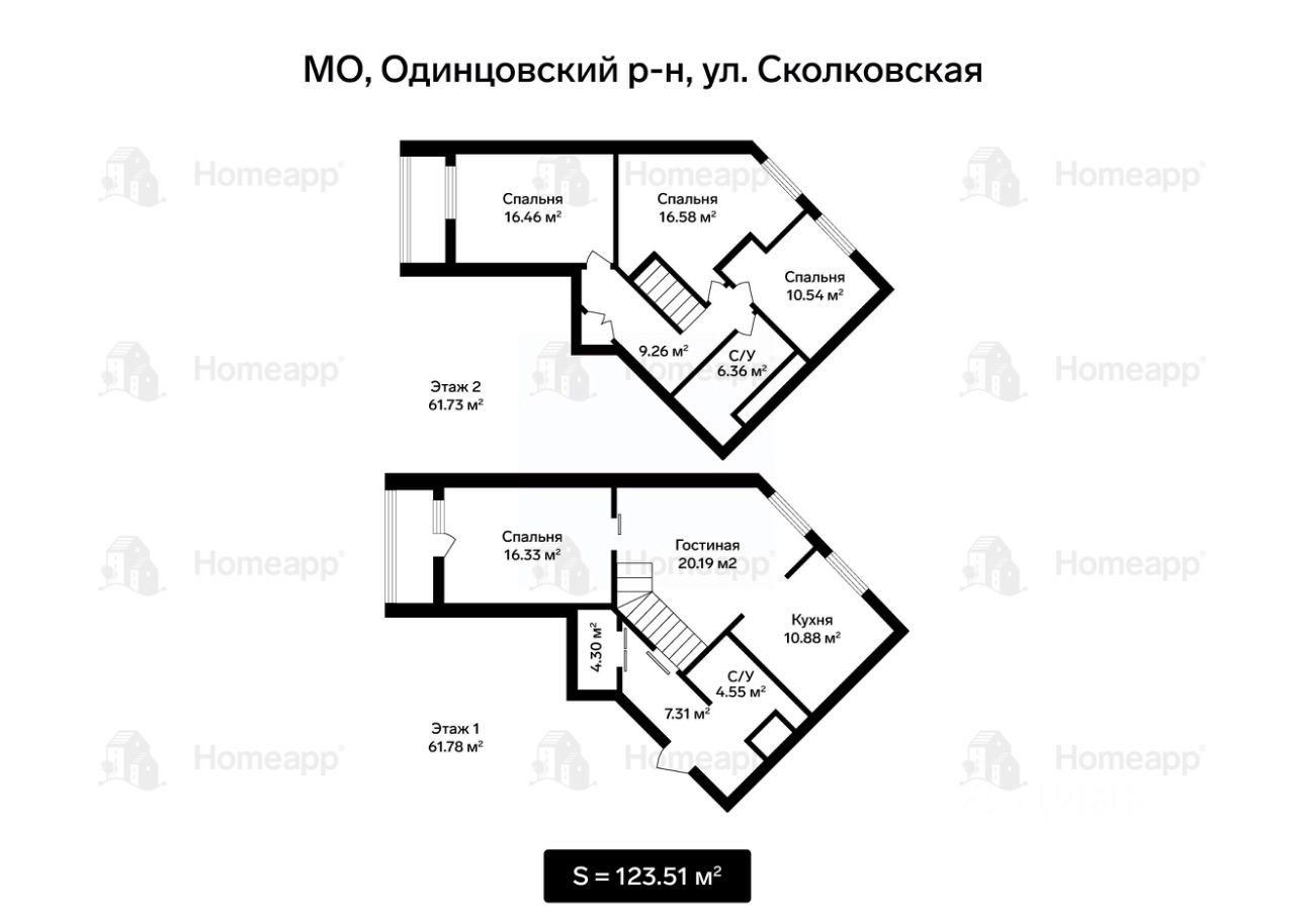 Купить 4-комнатную квартиру на улице Сколковская в городе Одинцово, продажа  четырехкомнатных квартир во вторичке и первичке на Циан. Найдено 3  объявления