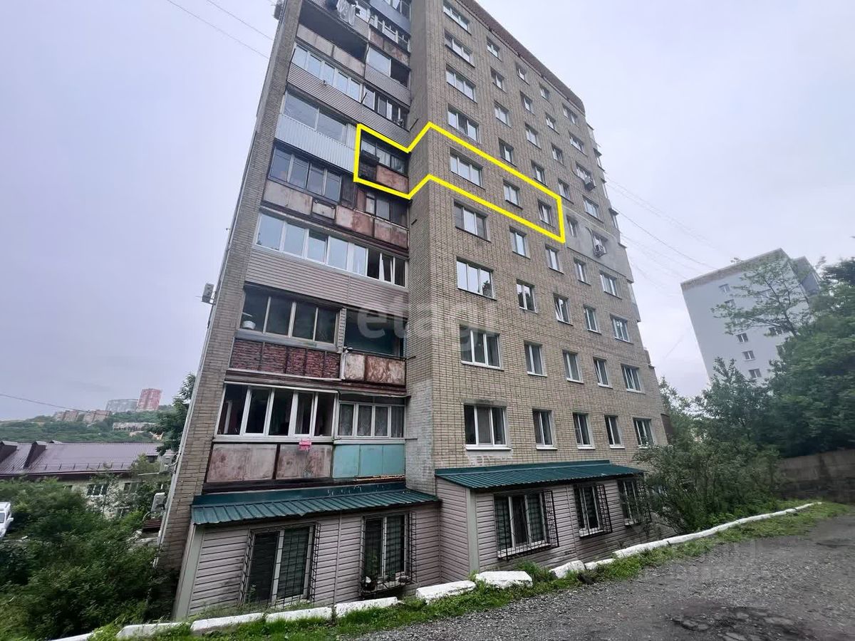 Продажа двухкомнатной квартиры 45,5м² Луговая ул., 53, Владивосток,  Приморский край - база ЦИАН, объявление 303836206