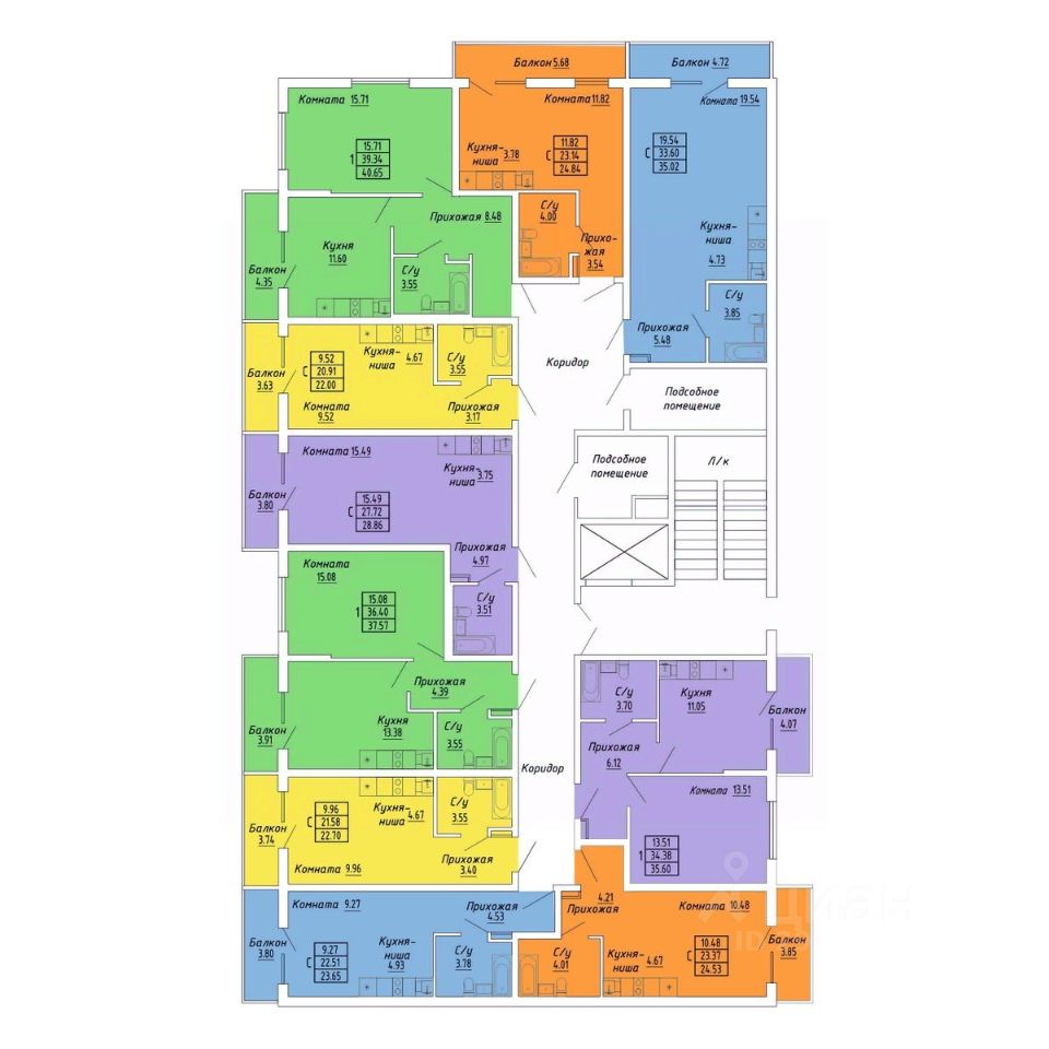 Купить однокомнатные апартаменты 35,6м² Судак, Крым респ., Бирюзовый  квартал жилой комплекс - база ЦИАН, объявление 297833343