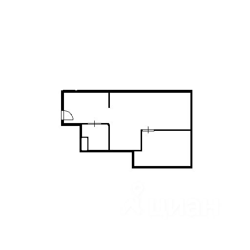 Планировка этой квартиры по данным Циан