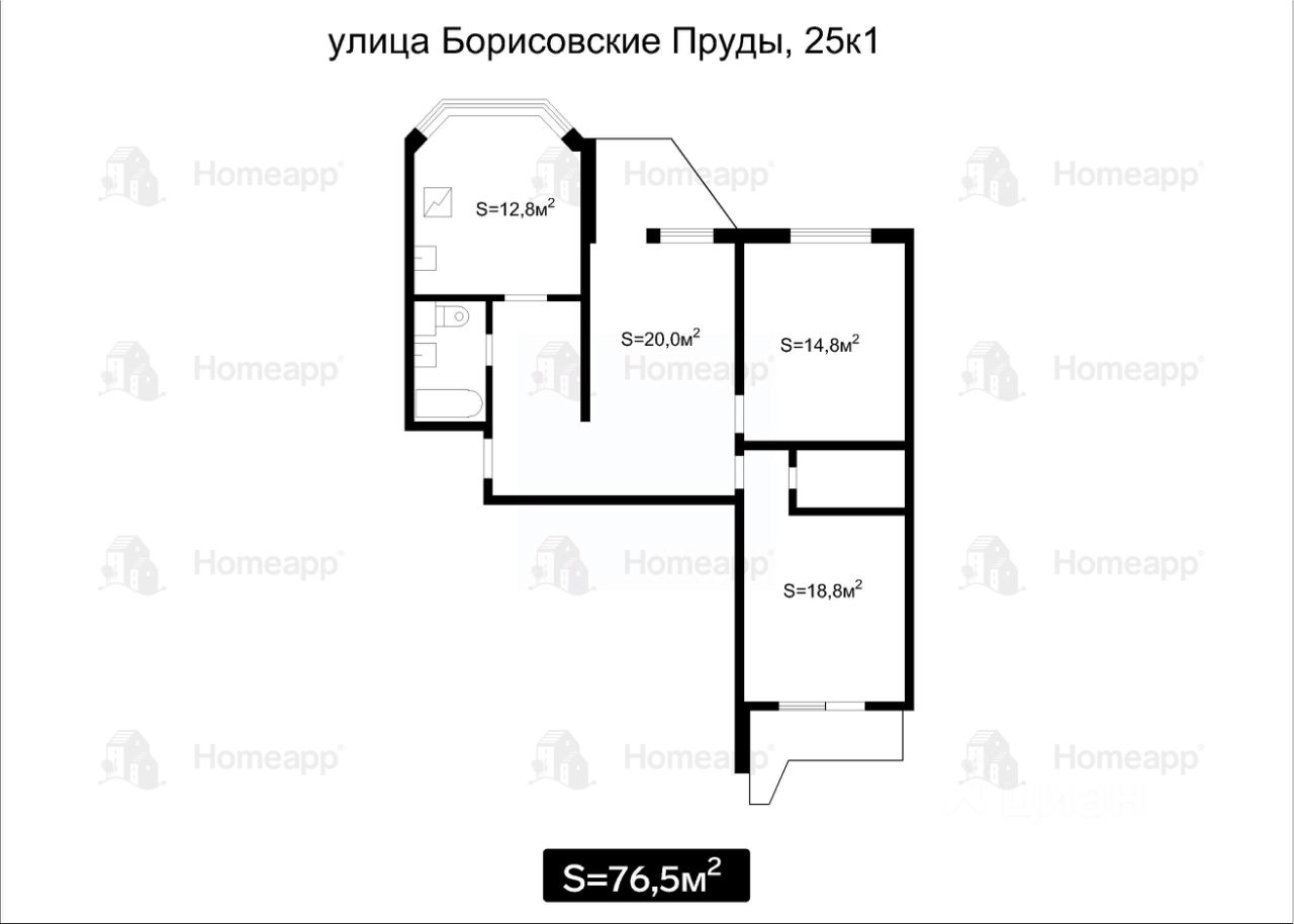 Купить квартиру на улице Борисовские Пруды в Москве, продажа квартир во  вторичке и первичке на Циан. Найдено 90 объявлений