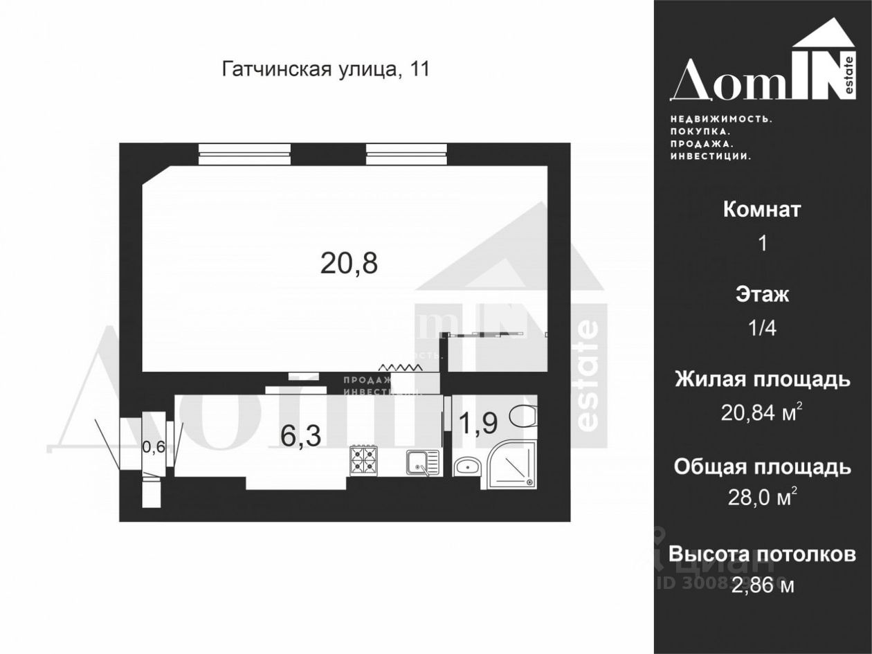 Купить квартиру на улице Гатчинская в Санкт-Петербурге, продажа квартир во  вторичке и первичке на Циан. Найдено 15 объявлений