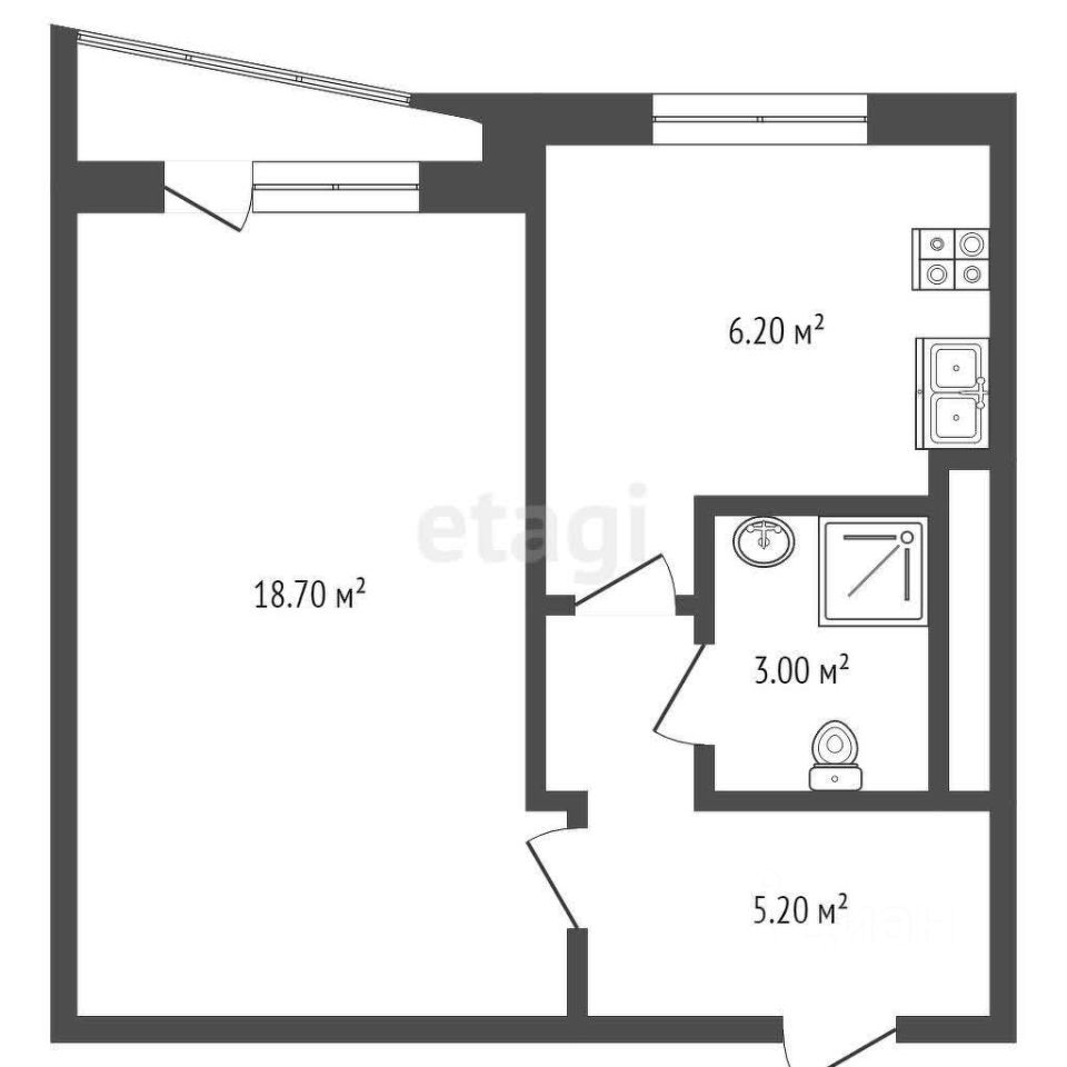 Продажа однокомнатной квартиры 33м² Троицкая ул., 10С1, Москва, м. Цветной  бульвар - база ЦИАН, объявление 303932104