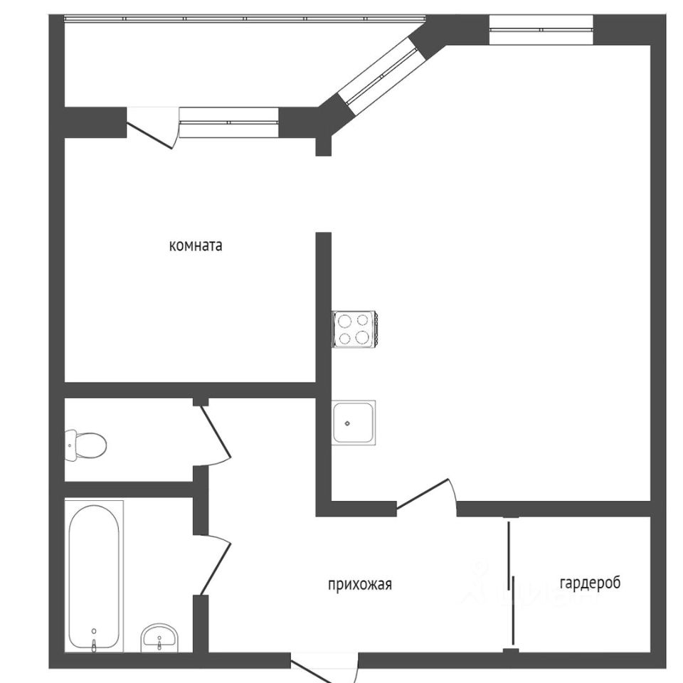 Продаю однокомнатную квартиру 43,1м² ул. Трехсвятская, 18, Московская  область, Солнечногорск городской округ, Голубое деревня, м. Зеленоград —  Крюково - база ЦИАН, объявление 303959867