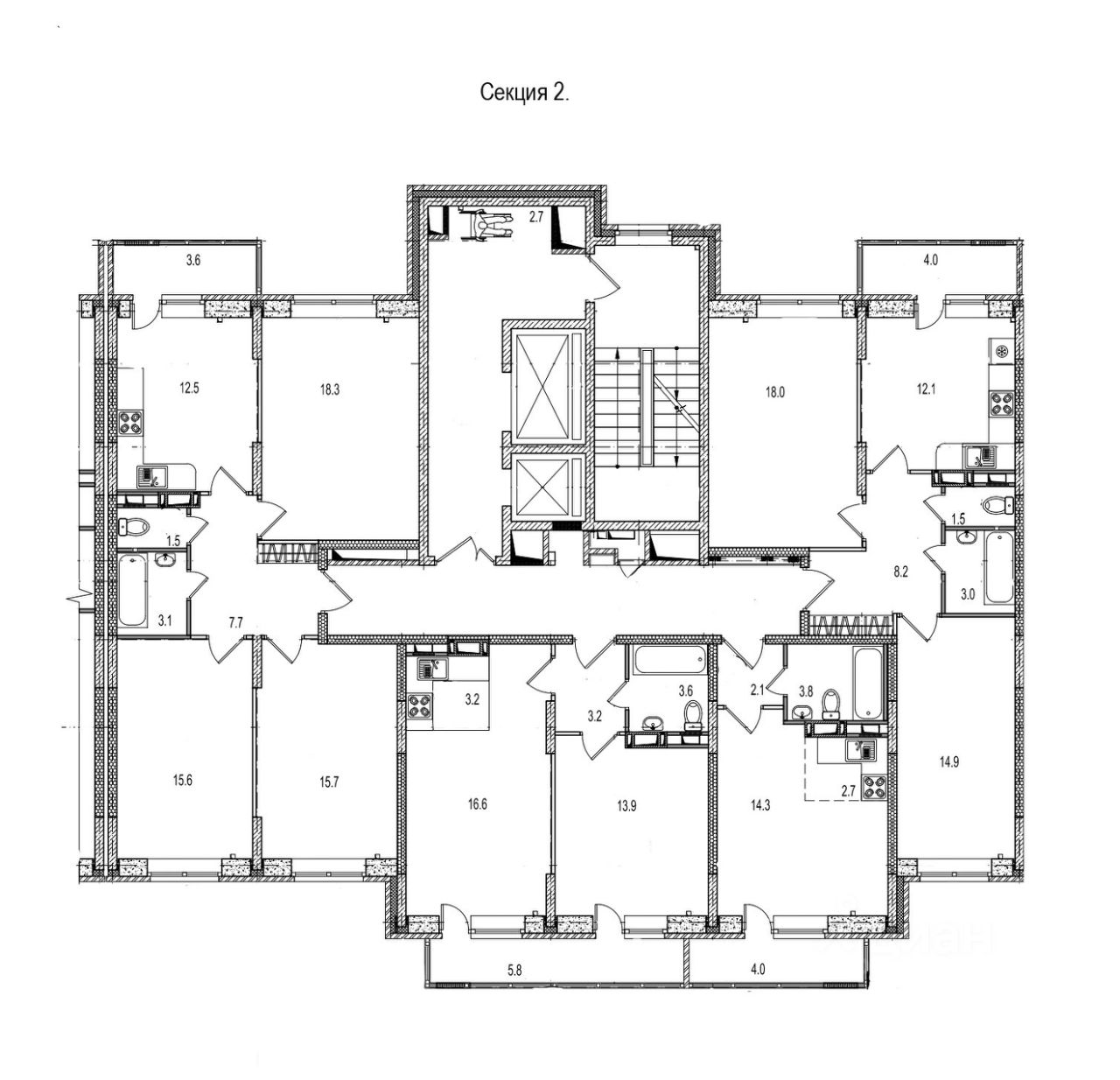 Продажа двухкомнатной квартиры 62м² ул. Юбилейная, 4Б, Ногинск, Московская  область, Богородский городской округ - база ЦИАН, объявление 302916187