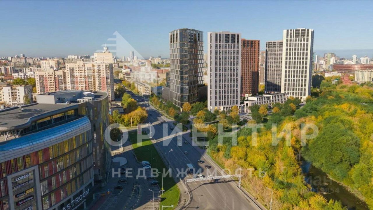 Продажа однокомнатной квартиры 50,7м² ул. Белинского, Екатеринбург,  Свердловская область, м. Чкаловская - база ЦИАН, объявление 304019854