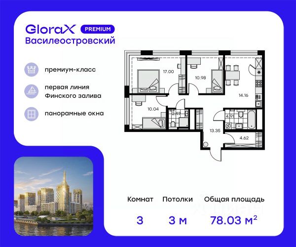 ЖК «GloraX Premium Василеостровский»