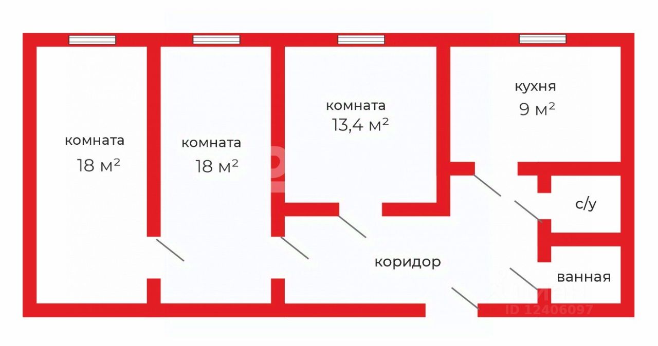 Купить 3-комнатную квартиру на улице Вагнера в городе Челябинск, продажа  трехкомнатных квартир во вторичке и первичке на Циан. Найдено 3 объявления