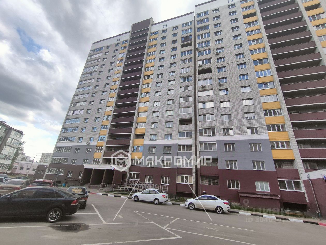 Продаю однокомнатную квартиру 42,6м² ул. Есенина, 22, Брянск, Брянская  область - база ЦИАН, объявление 304070129