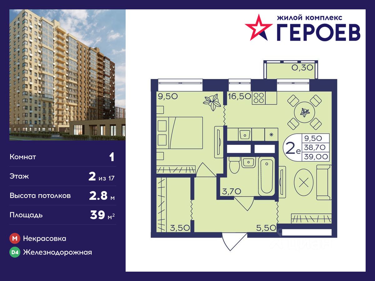 Купить 1-комнатную квартиру в Балашихе, продажа однокомнатных квартир во  вторичке и первичке на Циан. Найдено 2 787 объявлений