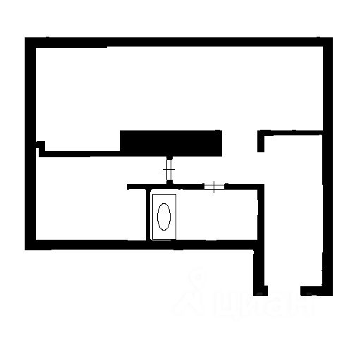 Планировка этой квартиры по данным Циан