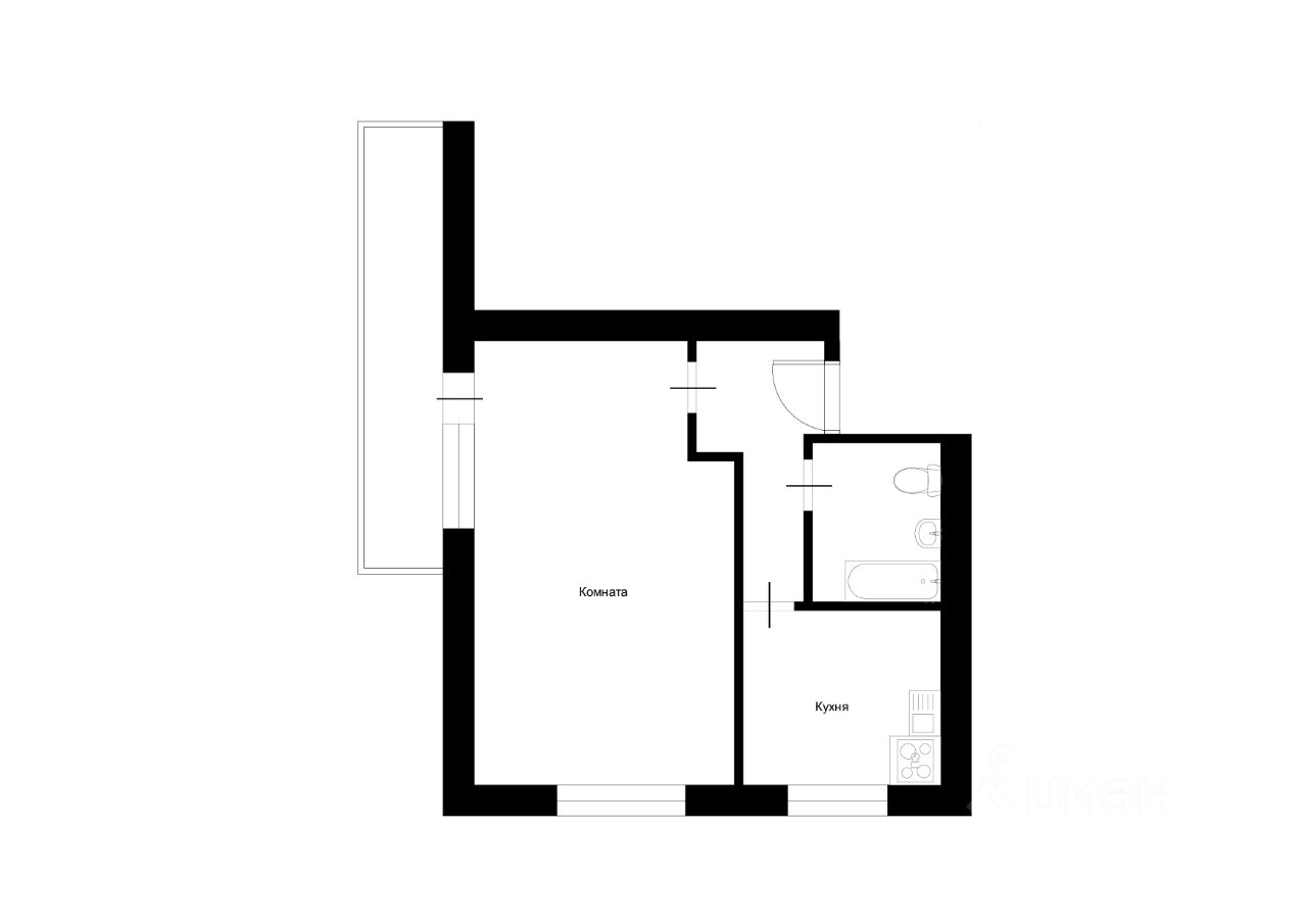 Продажа однокомнатной квартиры 30,2м² Халтуринская ул., 17, Москва, м.  Преображенская площадь - база ЦИАН, объявление 304115218