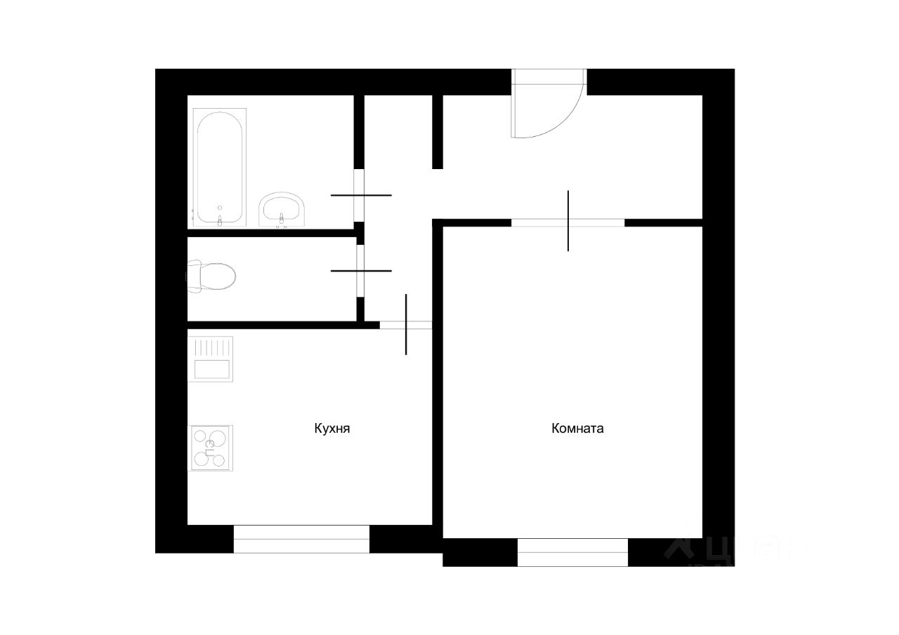 Снять однокомнатную квартиру 36,3м² просп. Вернадского, 101К8, Москва, м.  Юго-Западная - база ЦИАН, объявление 304119390