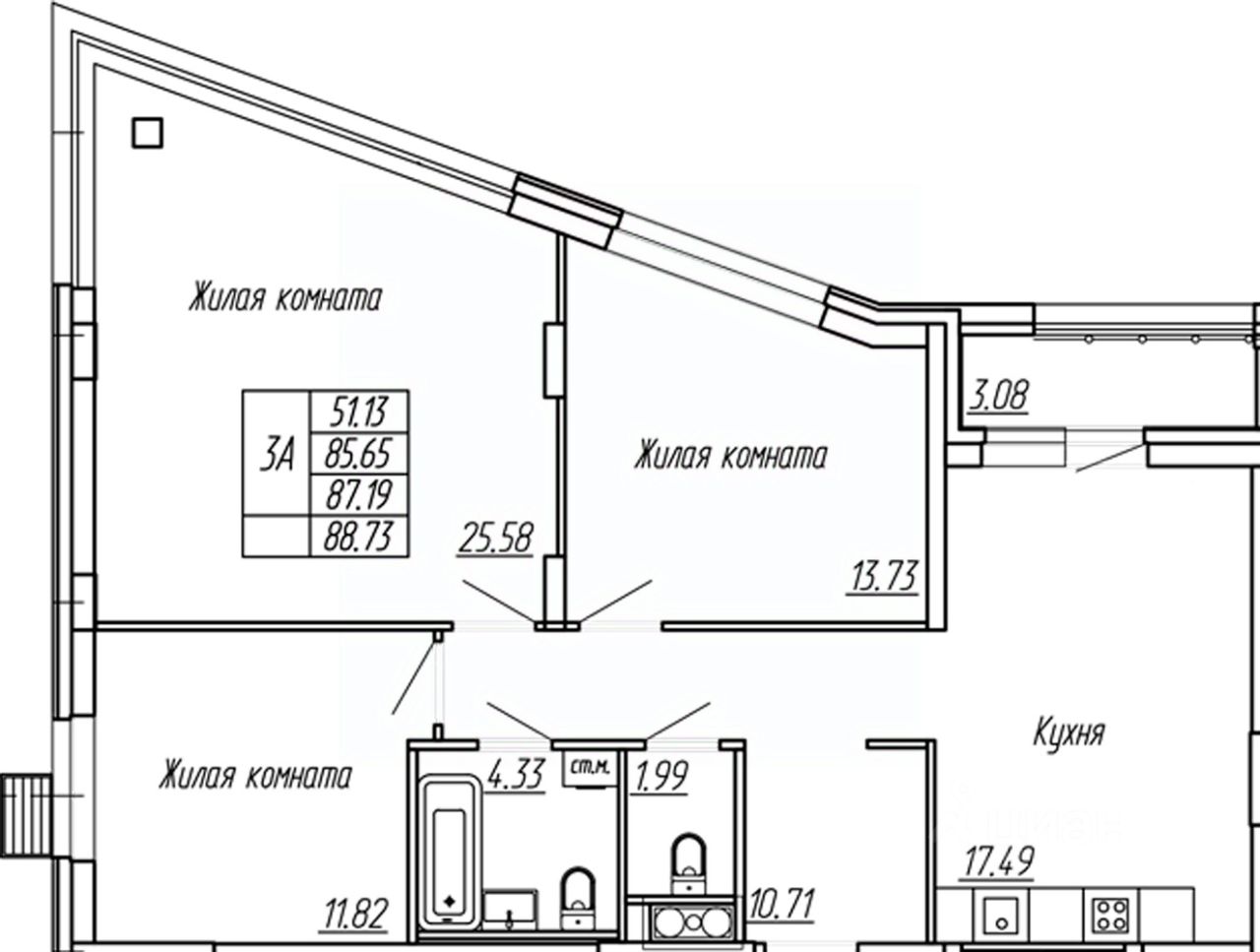 Купить 3-комнатную квартиру в Йошкар-Оле, продажа трехкомнатных квартир во  вторичке и первичке на Циан. Найдено 513 объявлений