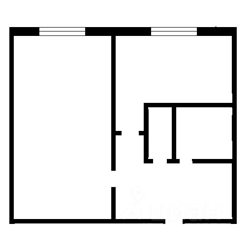 Планировка этой квартиры по данным Циан