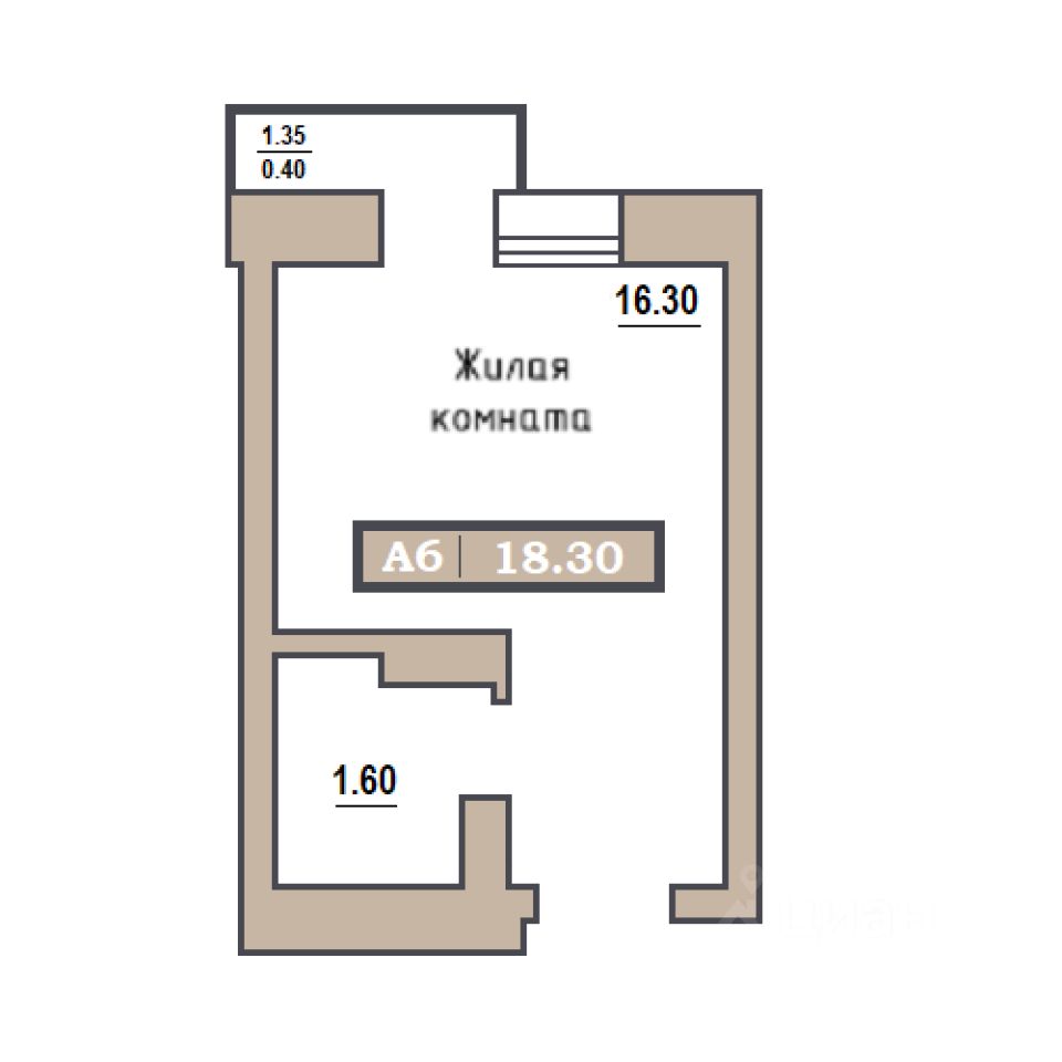 Купить квартиру-студию 18,3м² Красноярск, Красноярский край, Новая Базаиха  микрорайон - база ЦИАН, объявление 304224243