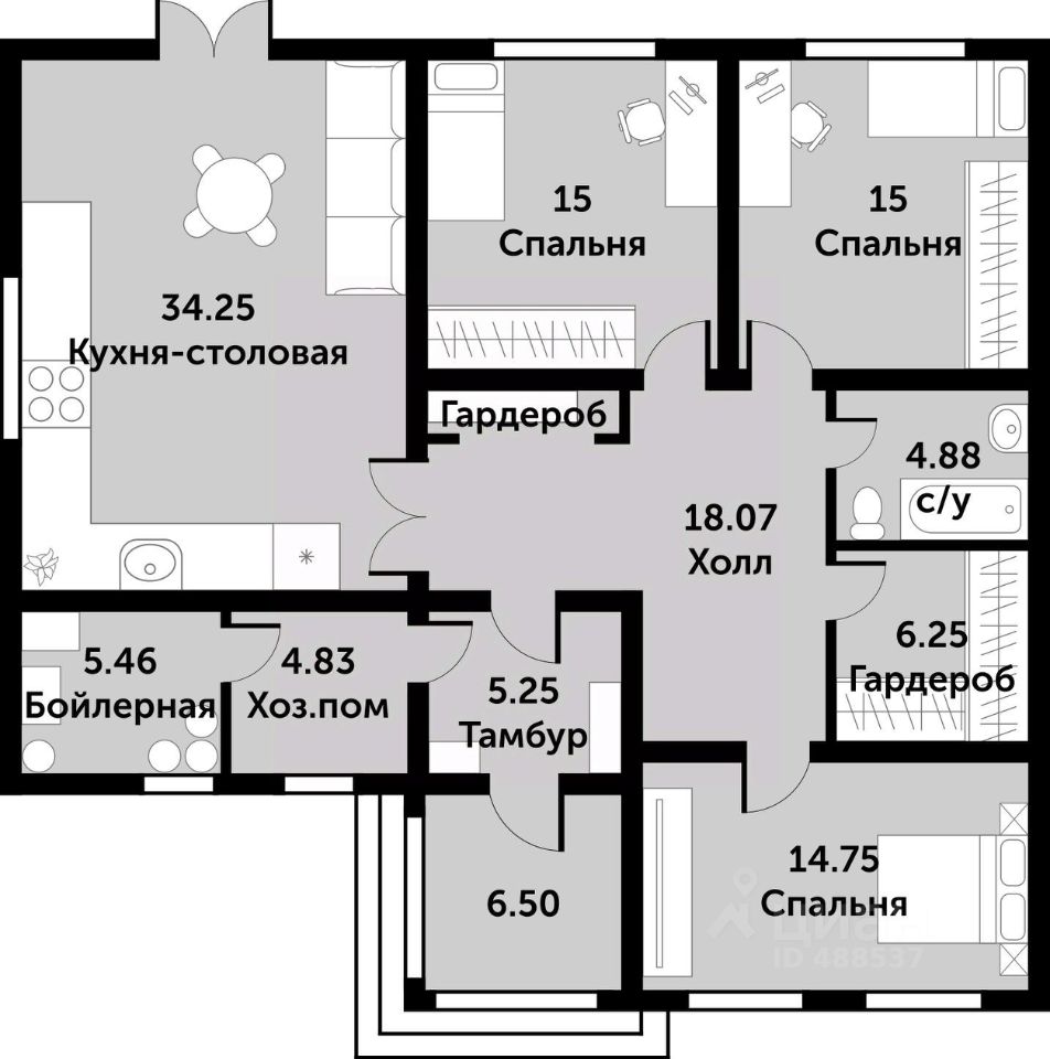 Продаю дом 12,3сот. ул. Набережная, Московская область, Дмитровский  городской округ, Спас-Каменка коттеджный поселок - база ЦИАН, объявление  304268816