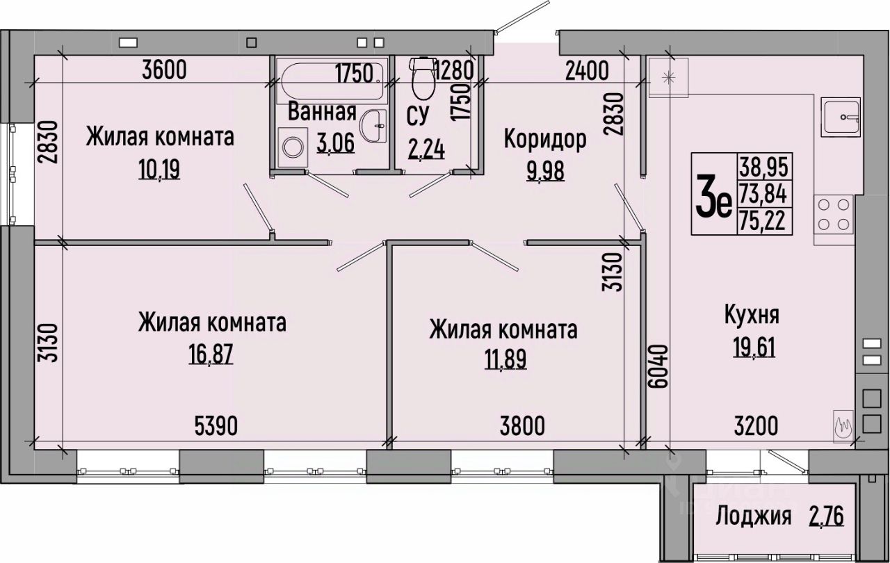 Купить 3-комнатную квартиру в жилом районе Долина-2 в городе Волгоград,  продажа трехкомнатных квартир во вторичке и первичке на Циан. Найдено 53  объявления