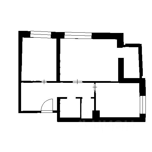 Планировка этой квартиры по данным Циан
