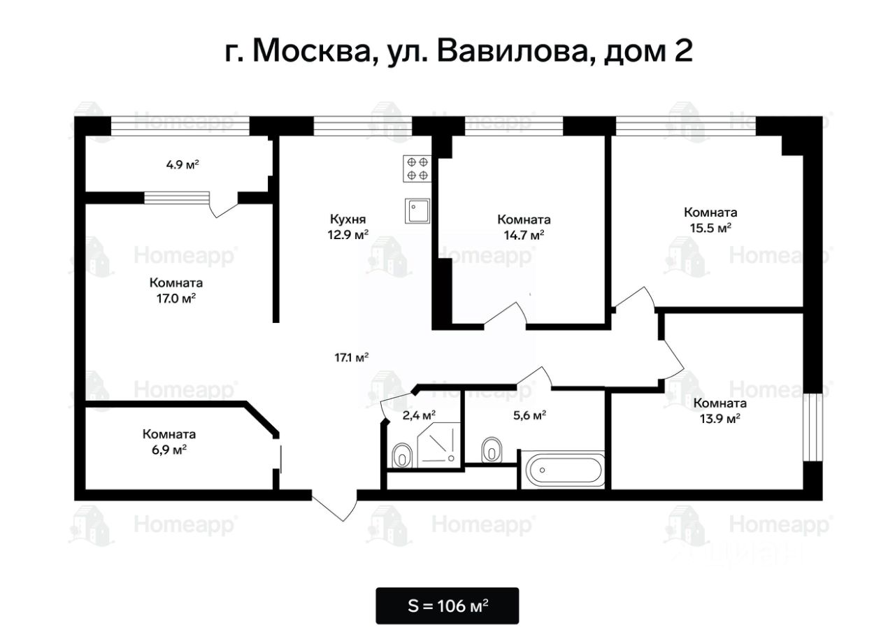 Купить квартиру с евроремонтом на улице Вавилова в Москве. Найдено 28  объявлений.