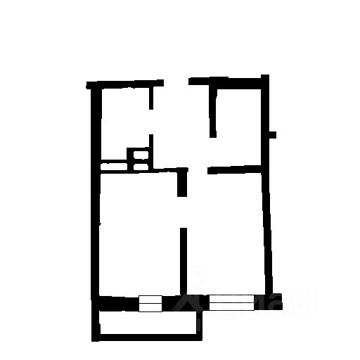 Планировка этой квартиры по данным Циан
