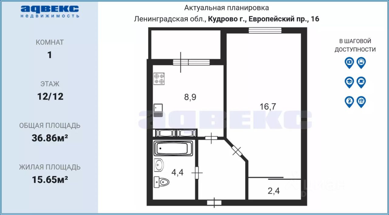 Купить квартиру на проспекте Европейский в городе Кудрово в городском  поселении Заневское, продажа квартир во вторичке и первичке на Циан.  Найдено 221 объявление