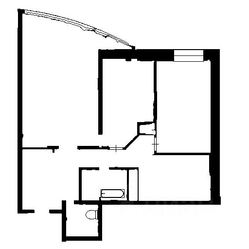 Планировка этой квартиры по данным Циан