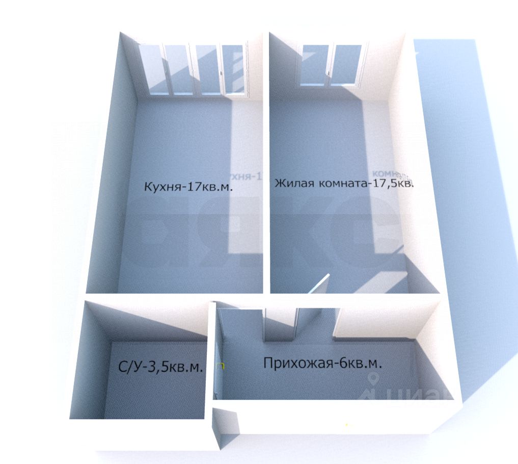 Продаю однокомнатную квартиру 41м² Анапское ш., 24к5, Анапа, Краснодарский  край, Анапский район - база ЦИАН, объявление 304384016