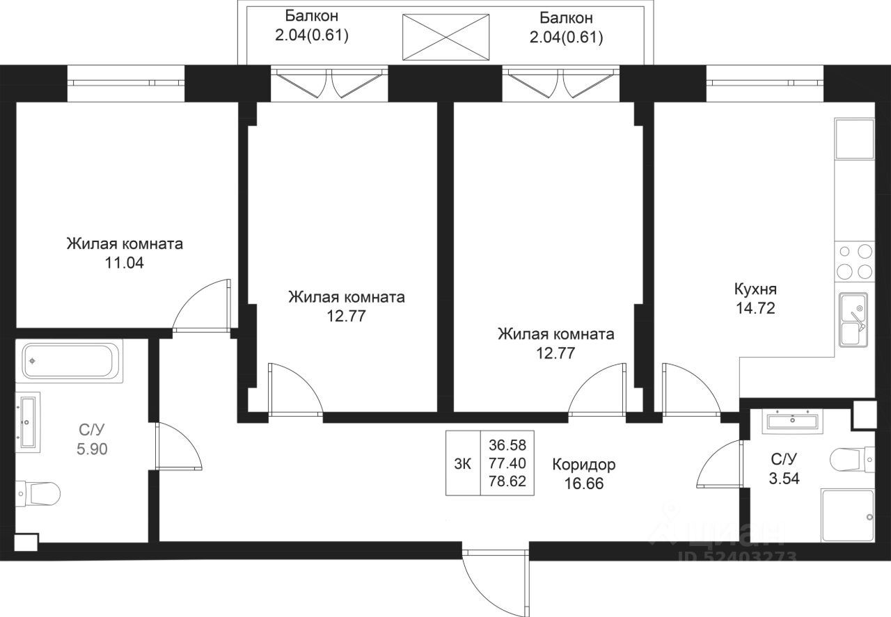 Купить 3-комнатную квартиру в районе Вахитовский в городе Казань, продажа  трехкомнатных квартир во вторичке и первичке на Циан. Найдено 248 объявлений