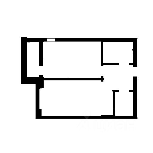 Планировка этой квартиры по данным Циан