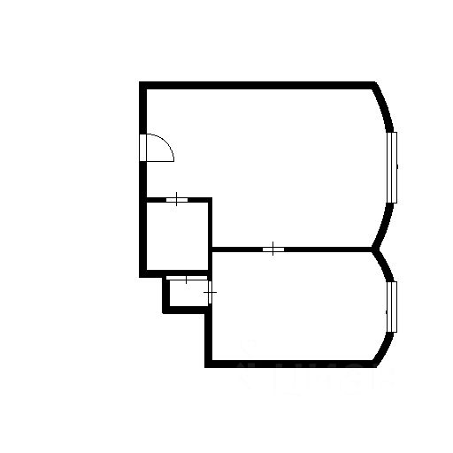 Планировка этой квартиры по данным Циан