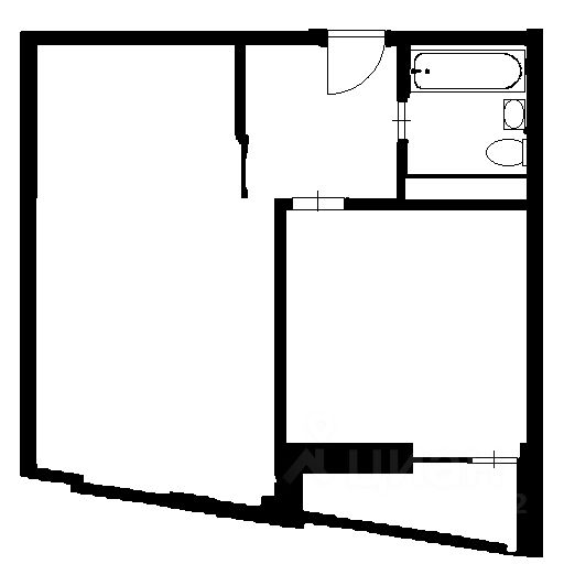 Планировка этой квартиры по данным Циан
