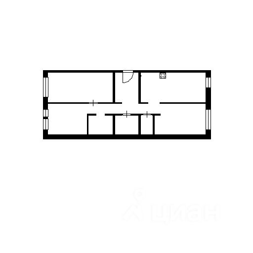Планировка этой квартиры по данным Циан