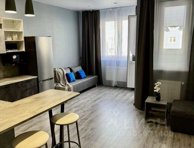 Студия, 35 м², 12/17 этаж