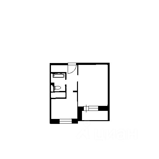 Планировка этой квартиры по данным Циан