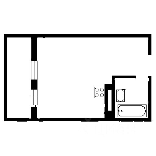 Планировка этой квартиры по данным Циан