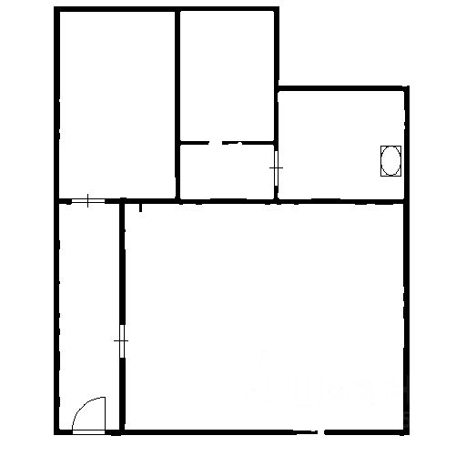 Планировка этой квартиры по данным Циан