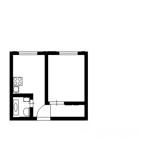 Планировка этой квартиры по данным Циан