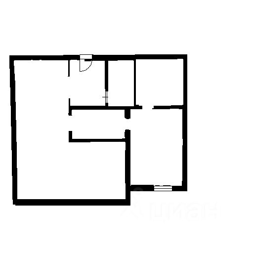 Планировка этой квартиры по данным Циан
