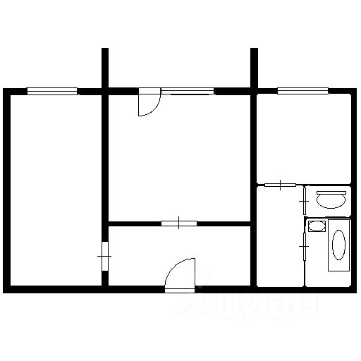 Планировка этой квартиры по данным Циан