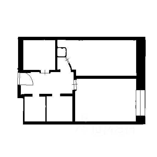 Планировка этой квартиры по данным Циан