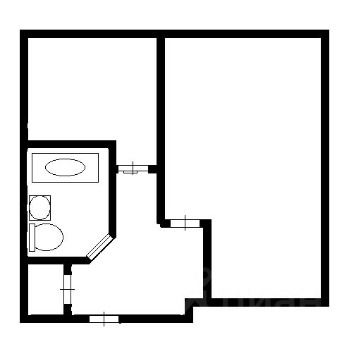 Планировка этой квартиры по данным Циан