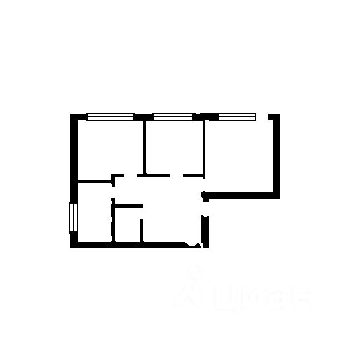 Планировка этой квартиры по данным Циан