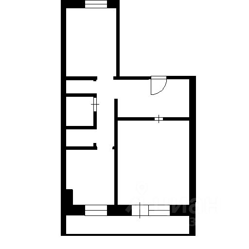 Планировка этой квартиры по данным Циан