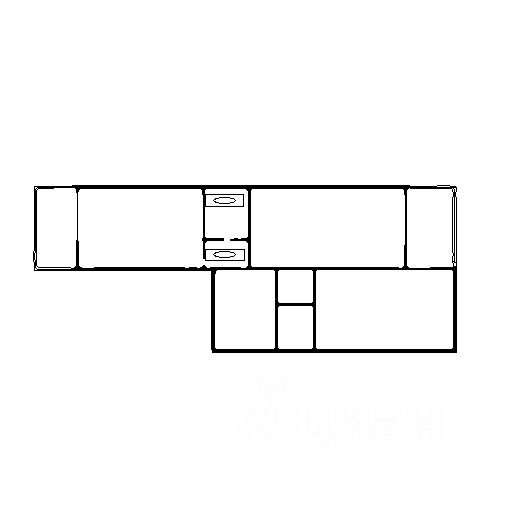 Планировка этой квартиры по данным Циан